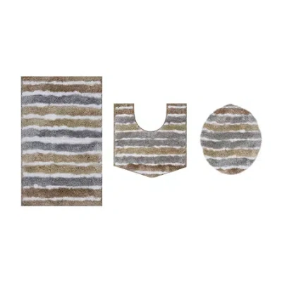 Home Weavers Inc Impression 3-pc. Bath Rug Set In Sand