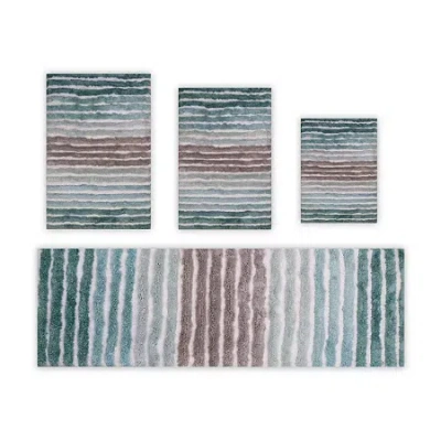 Home Weavers Inc Impression 4-pc. Bath Rug Set In Blue
