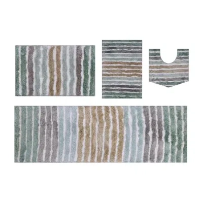 Home Weavers Inc Impression 4-pc. Bath Rug Set In Green