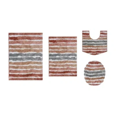 Home Weavers Inc Impression 4-pc. Bath Rug Set In Orange