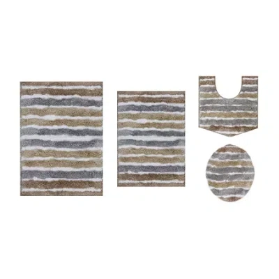 Home Weavers Inc Impression 4-pc. Bath Rug Set In Sand