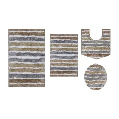 Home Weavers Inc Impression 4-pc. Bath Rug Set In Sand