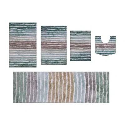 Home Weavers Inc Impression 5-pc. Bath Rug Set In Blue