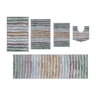 Home Weavers Inc Impression 5-pc. Bath Rug Set In Green