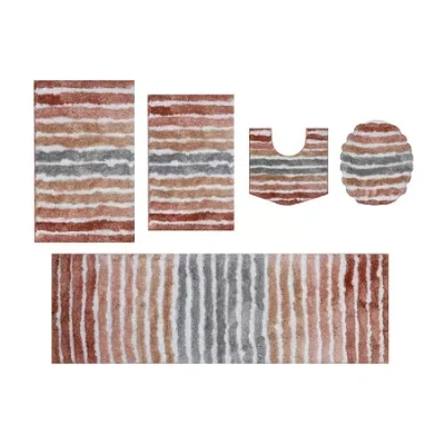 Home Weavers Inc Impression 5-pc. Bath Rug Set In Orange