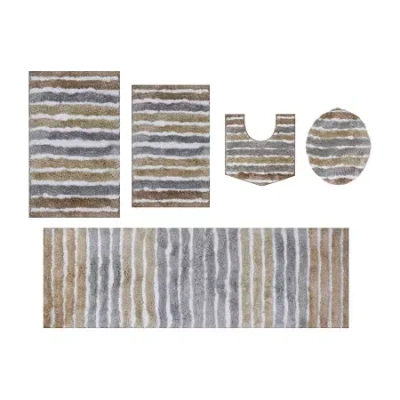Home Weavers Inc Impression 5-pc. Bath Rug Set In Sand