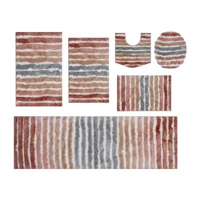 Home Weavers Inc Impression 6-pc. Bath Rug Set In Orange