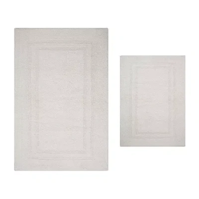 Home Weavers Inc Luxury Hotel Style Reversible Bath Rug In White