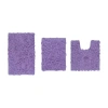Home Weavers Inc Modesto 3-pc. Quick Dry Bath Rug Set In Purple