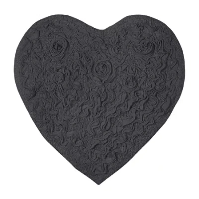 Home Weavers Inc Modesto Heart Bath Rug In Gray
