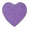 Home Weavers Inc Modesto Heart Bath Rug In Purple