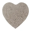 Home Weavers Inc Modesto Heart Bath Rug In Sand