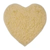 Home Weavers Inc Modesto Heart Bath Rug In Yellow