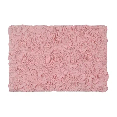 Home Weavers Inc Modesto Quick Dry 17x24 Inch Bath Rug In Pink