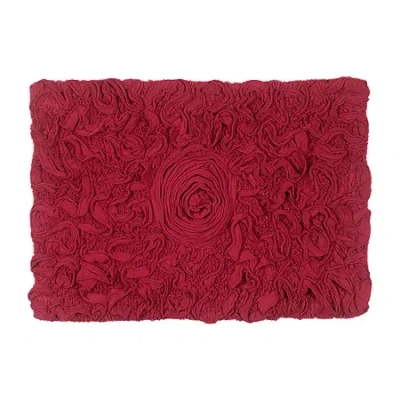 Home Weavers Inc Modesto Quick Dry 17x24 Inch Bath Rug In Red