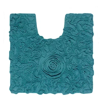 Home Weavers Inc Modesto Quick Dry 20x20 Inch Bath Rug In Blue