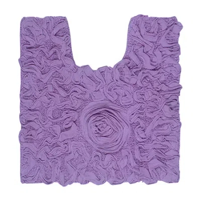 Home Weavers Inc Modesto Quick Dry 20x20 Inch Bath Rug In Purple