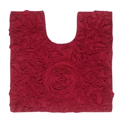 Home Weavers Inc Modesto Quick Dry 20x20 Inch Bath Rug In Red