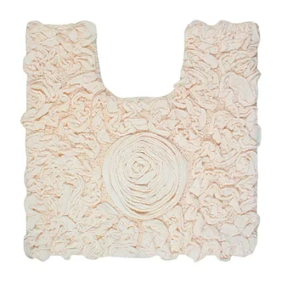 Home Weavers Inc Modesto Quick Dry 20x20 Inch Bath Rug In White