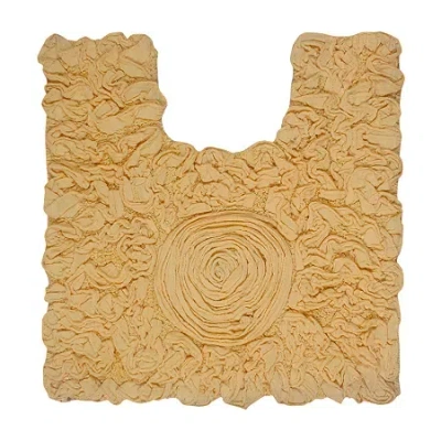 Home Weavers Inc Modesto Quick Dry 20x20 Inch Bath Rug In Yellow