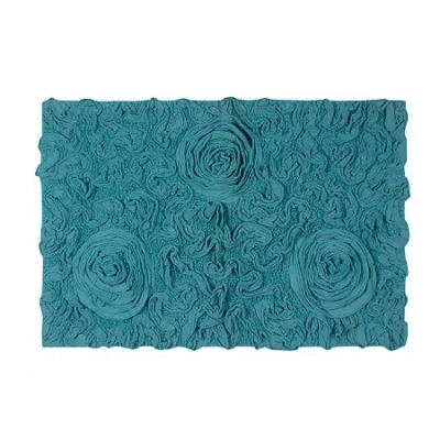 Home Weavers Inc Modesto Quick Dry 21x34 Inch Bath Rug In Blue