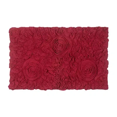 Home Weavers Inc Modesto Quick Dry 21x34 Inch Bath Rug In Red
