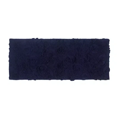 Home Weavers Inc Modesto Quick Dry 21x54 Inch Bath Rug In Blue