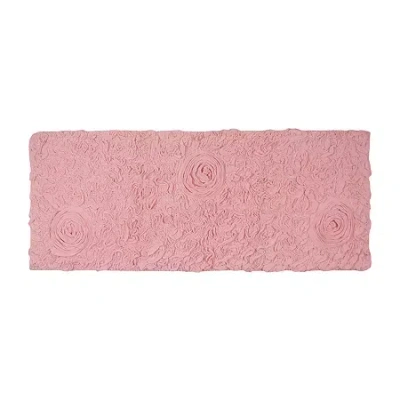 Home Weavers Inc Modesto Quick Dry 21x54 Inch Bath Rug In Pink