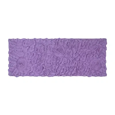 Home Weavers Inc Modesto Quick Dry 21x54 Inch Bath Rug In Purple