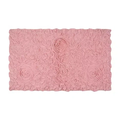 Home Weavers Inc Modesto Quick Dry 24x40 Inch Bath Rug In Pink