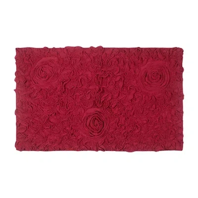 Home Weavers Inc Modesto Quick Dry 24x40 Inch Bath Rug In Red