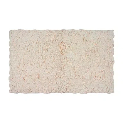 Home Weavers Inc Modesto Quick Dry 24x40 Inch Bath Rug In White