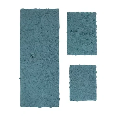 Home Weavers Inc Modesto Quick Dry Bath Rug In Blue