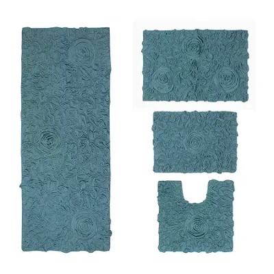 Home Weavers Inc Modesto Quick Dry Bath Rug In Blue