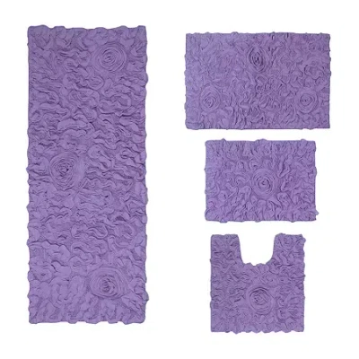 Home Weavers Inc Modesto Quick Dry Bath Rug In Purple