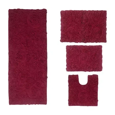 Home Weavers Inc Modesto Quick Dry Bath Rug In Red