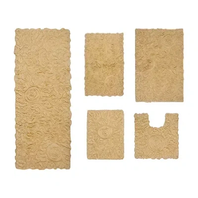 Home Weavers Inc Modesto Quick Dry Bath Rug In Yellow