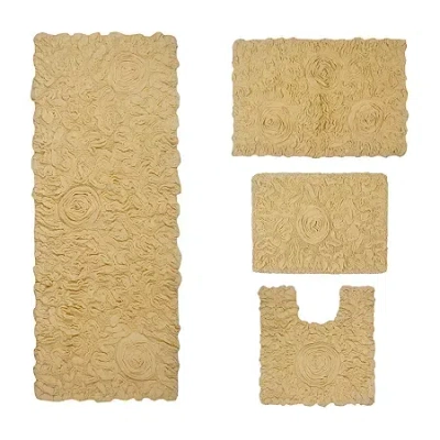 Home Weavers Inc Modesto Quick Dry Bath Rug In Yellow