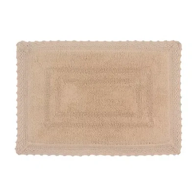 Home Weavers Inc Opulent Reversible 17x24 Inch Bath Rug In Sand