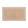 Home Weavers Inc Opulent Reversible 17x24 Inch Bath Rug In Sand