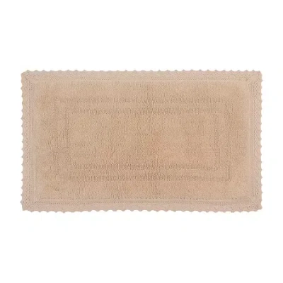 Home Weavers Inc Opulent Reversible 17x24 Inch Bath Rug In Sand