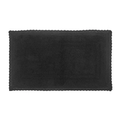 Home Weavers Inc Opulent Reversible 24x40 Inch Bath Rug In Gray