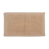 Home Weavers Inc Opulent Reversible 24x40 Inch Bath Rug In Sand