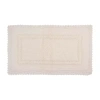 Home Weavers Inc Opulent Reversible 24x40 Inch Bath Rug In White