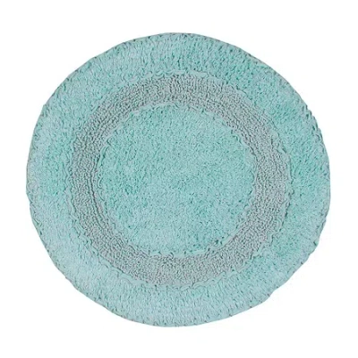 Home Weavers Inc Radiant 22 Inch Round Bath Rug In Blue