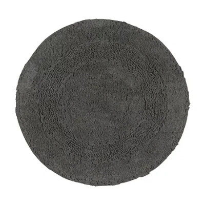 Home Weavers Inc Radiant 22 Inch Round Bath Rug In Gray
