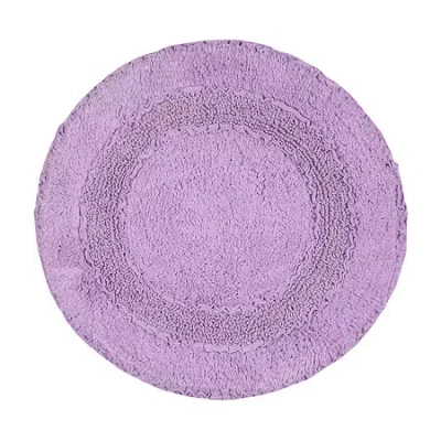 Home Weavers Inc Radiant 22 Inch Round Bath Rug In Purple