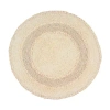 Home Weavers Inc Radiant 22 Inch Round Bath Rug In White