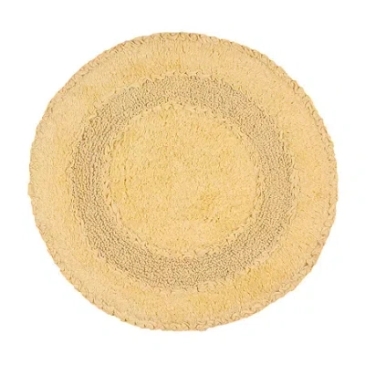Home Weavers Inc Radiant 22 Inch Round Bath Rug In Yellow