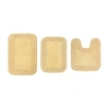 Home Weavers Inc Radiant 3-pc. Quick Dry Bath Rug Set In Yellow